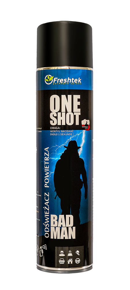 Freshtek ONE SHOT Bad Man – Premium Luftfriskner 600ml
