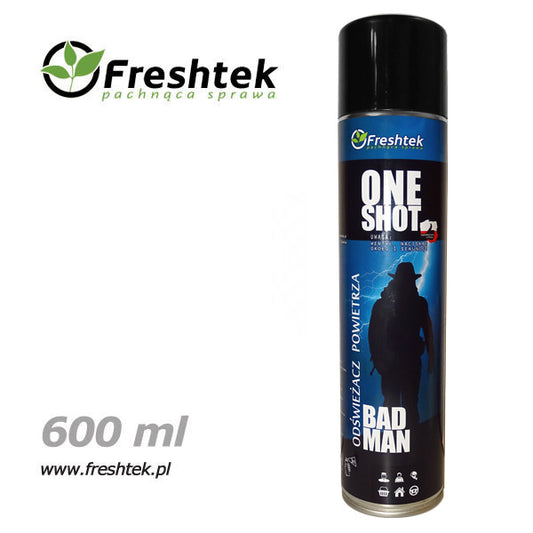 Freshtek ONE SHOT Bad Man – Premium Luftfriskner 600ml